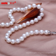 9-10mm AAA Perfect Round Handmade Genuine Pearl Necklace